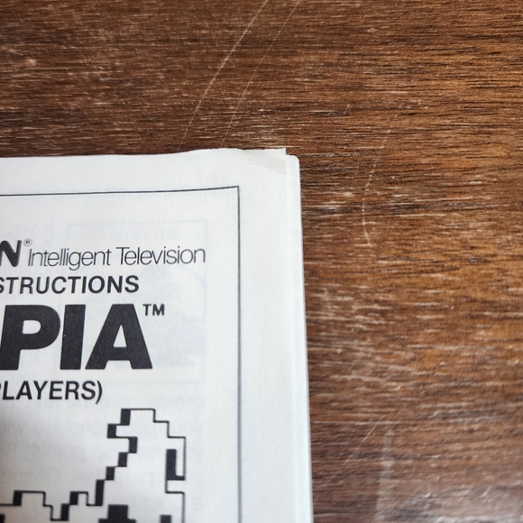 Intellivision Utopia Intelligent television CIB Game - Picture 4 of 8